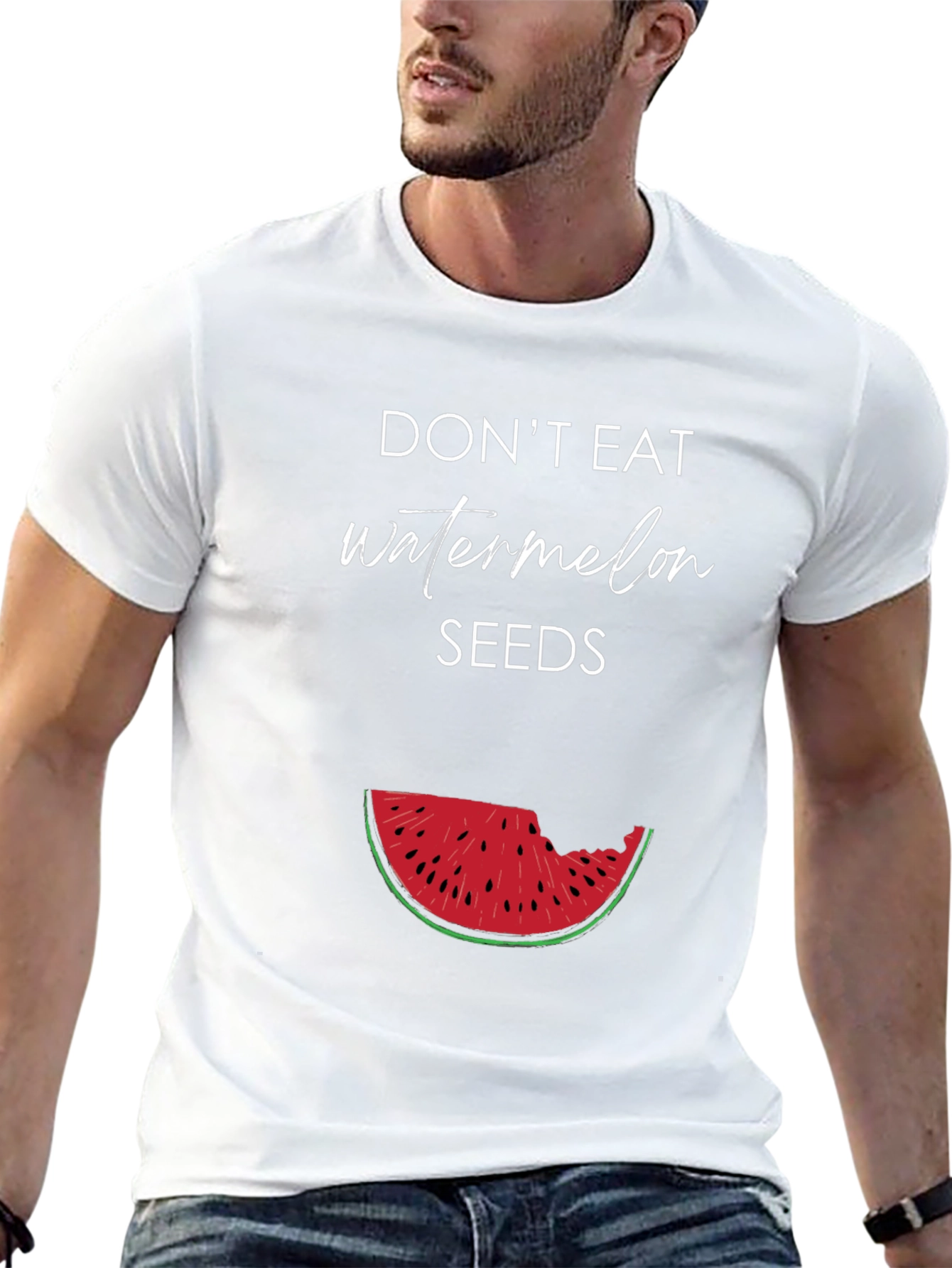 Black Don't Eat Watermelon Seeds Graphic Tee view 13
