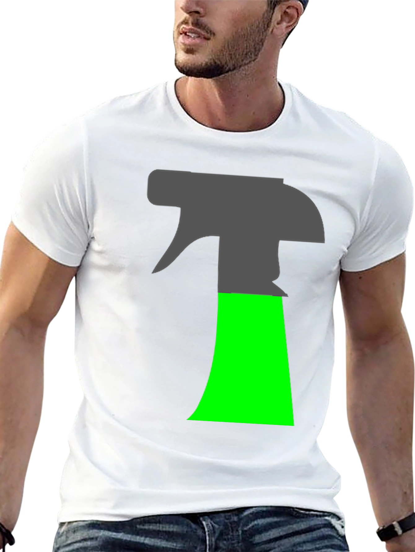 Black Spray Bottle Graphic T-Shirt - Novelty Design view 13