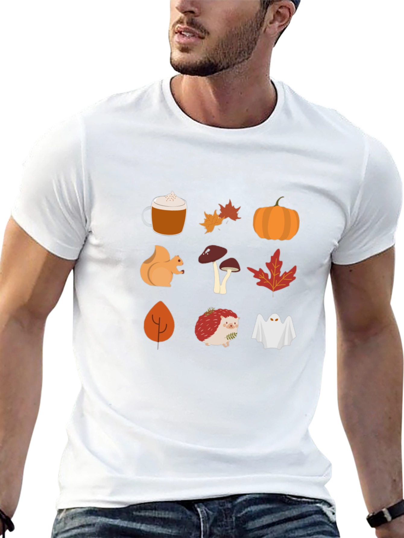 Black Autumn Harvest T-Shirt: Cozy Fall Graphics view 13