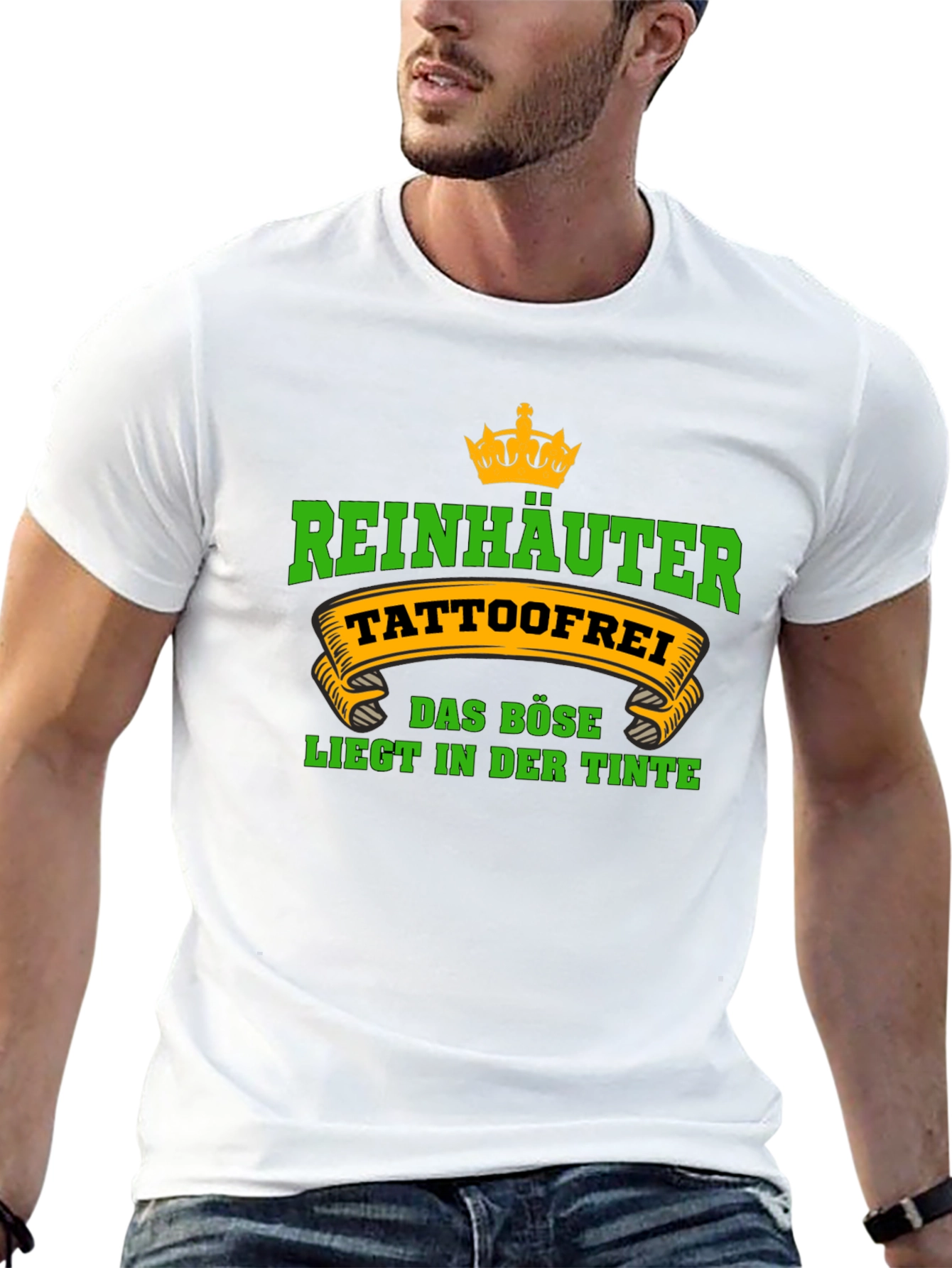 Black ReinHauter TattooFree Graphic T-Shirt view 13