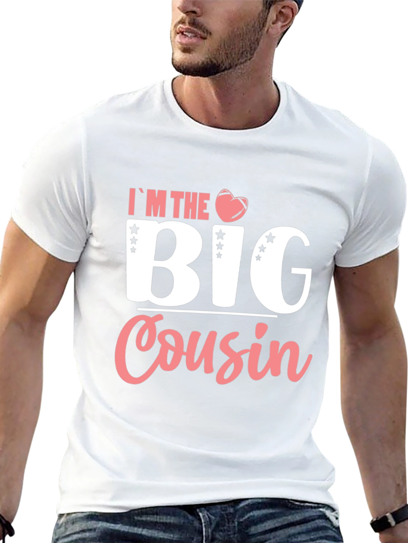 Black I'm the Big Cousin T-Shirt view 13