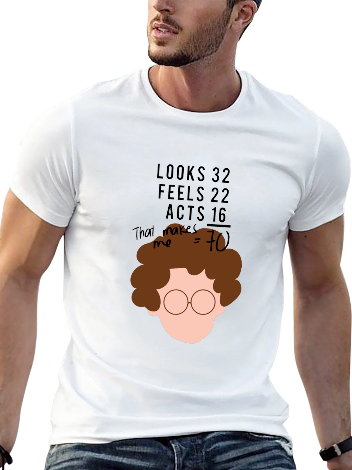 Black Looks 32 Feels 22 Acts 16 T-Shirt - That Makes Me 70 view 13