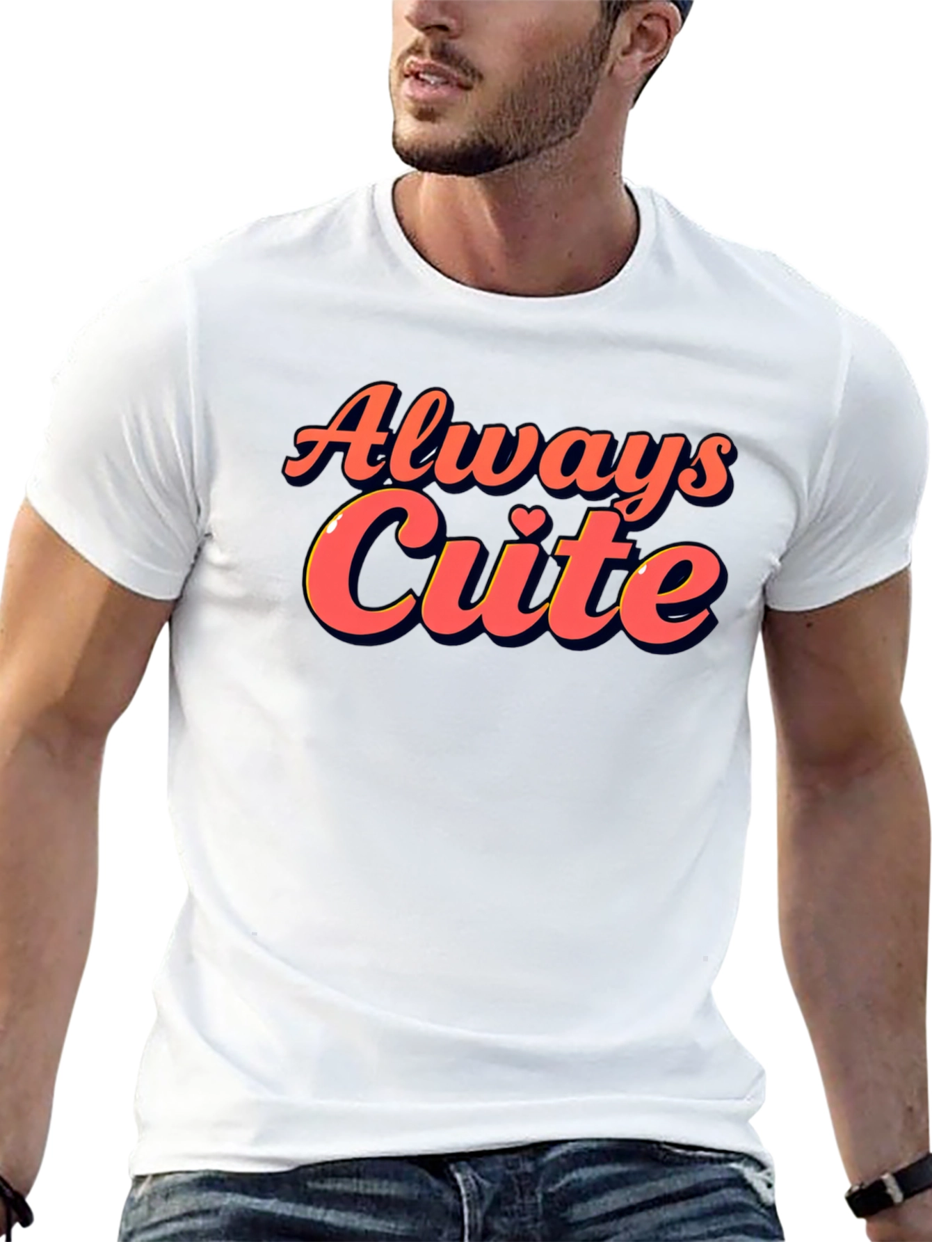 Black Always Cute Graphic T-Shirt view 13