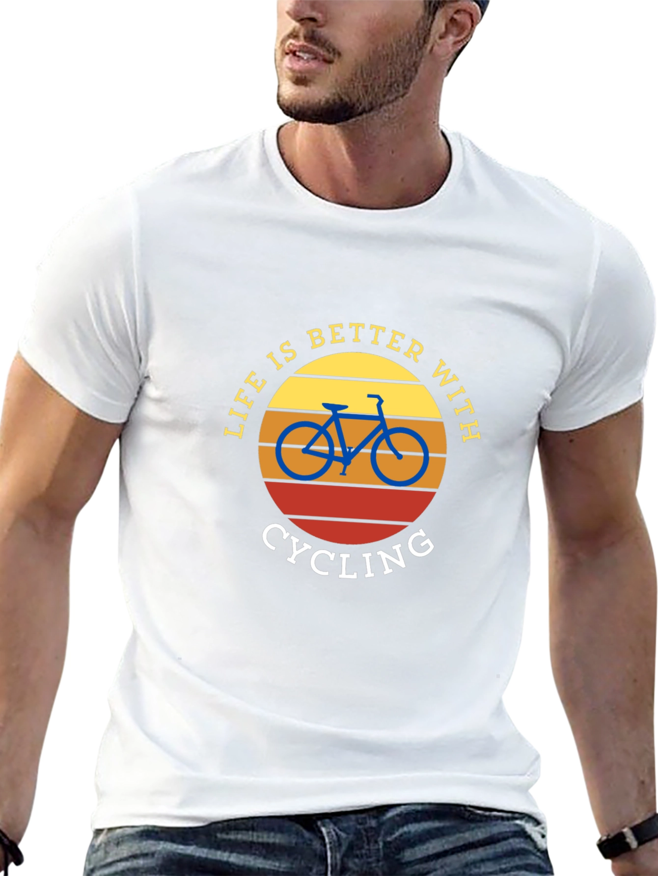 Black Life is Better with Cycling T-Shirt view 13