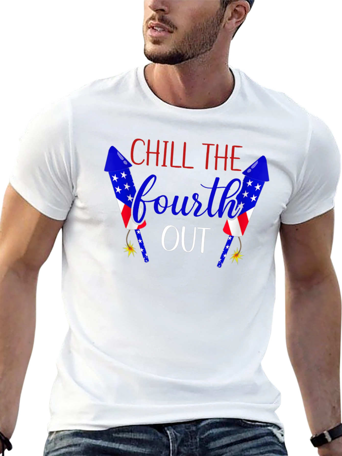 Black Chill The Fourth Out Patriotic T-Shirt view 13