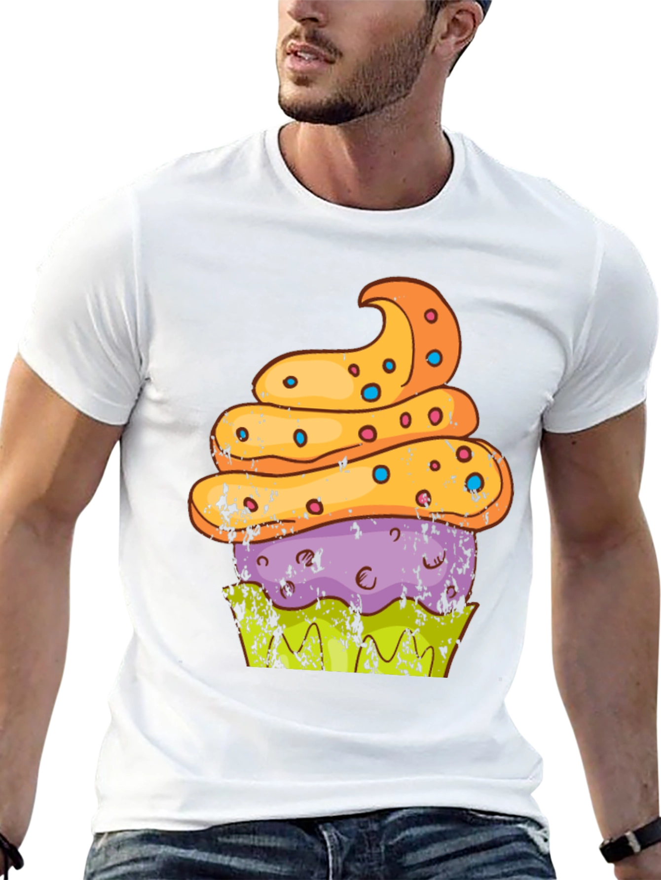 Black Cupcake Graphic T-Shirt - Sweet Treat Tee view 13
