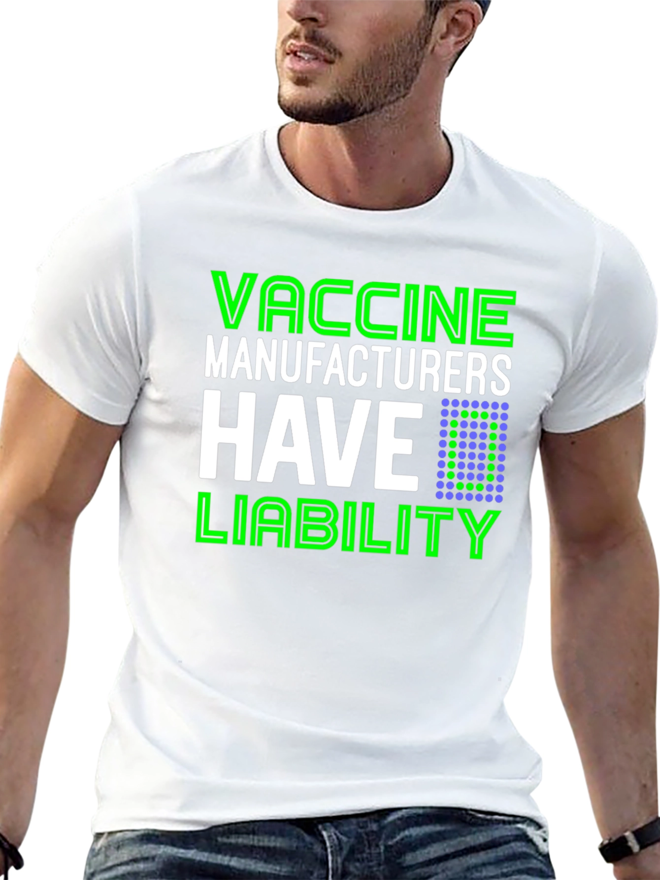 Black Vaccine Manufacturers Liability T-Shirt view 13