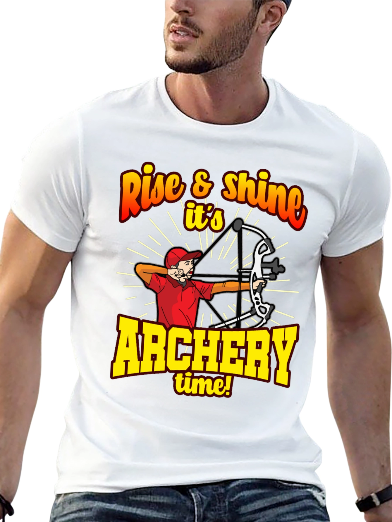 Black Archery Time Graphic Tee - Rise & Shine view 13
