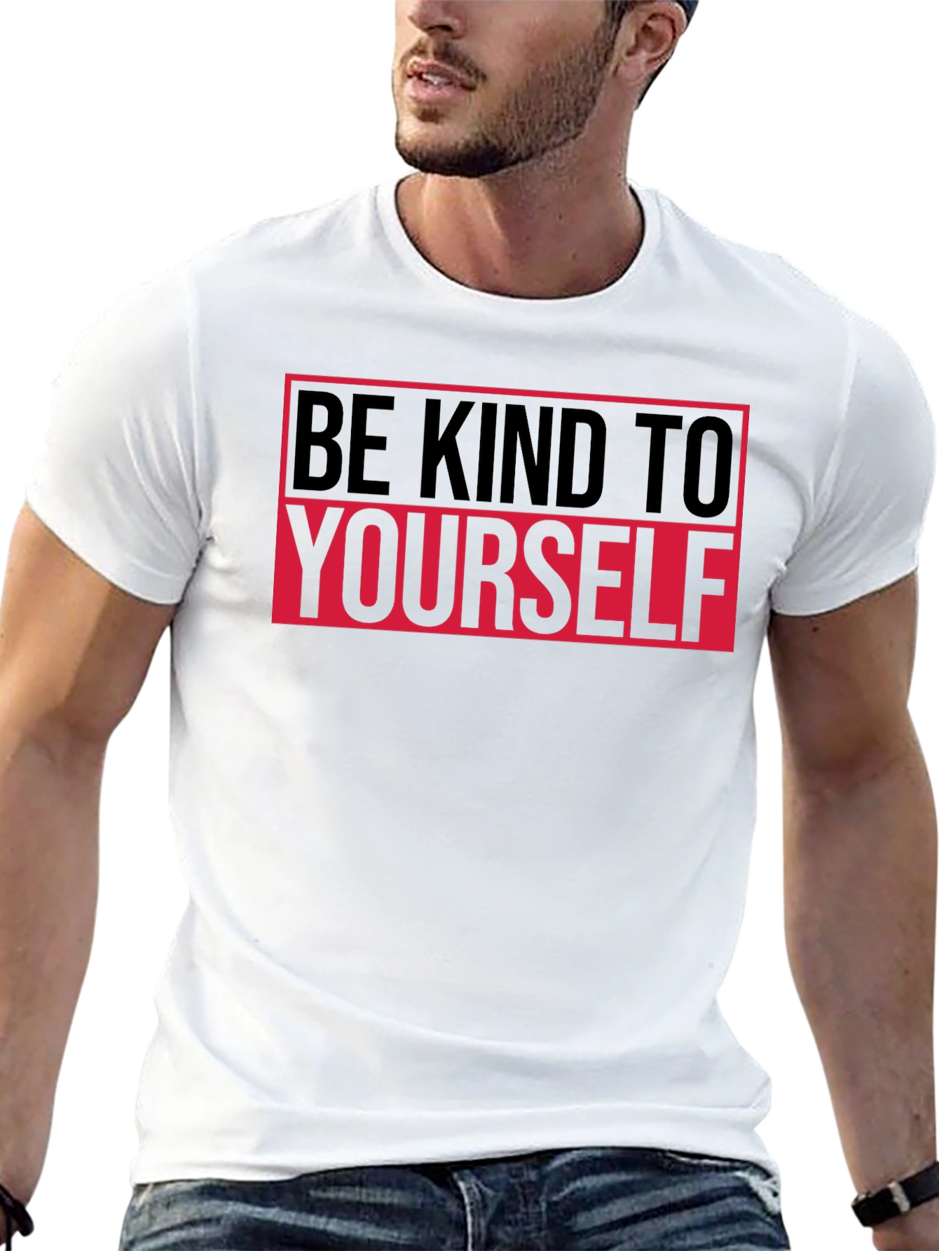 Black Be Kind To Yourself Graphic T-Shirt view 13