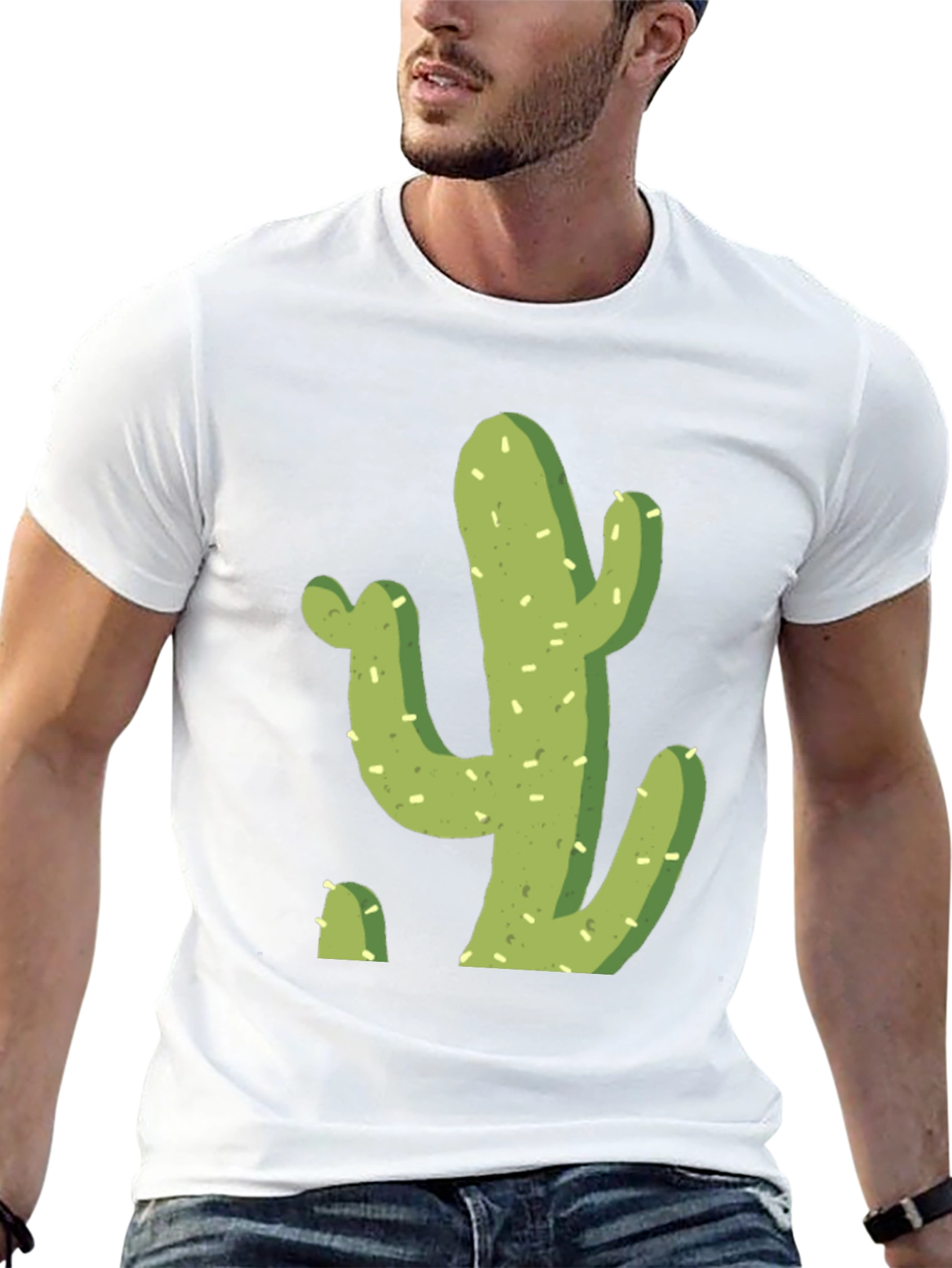 Black Cactus Graphic T-Shirt - Cool Desert Tee view 13