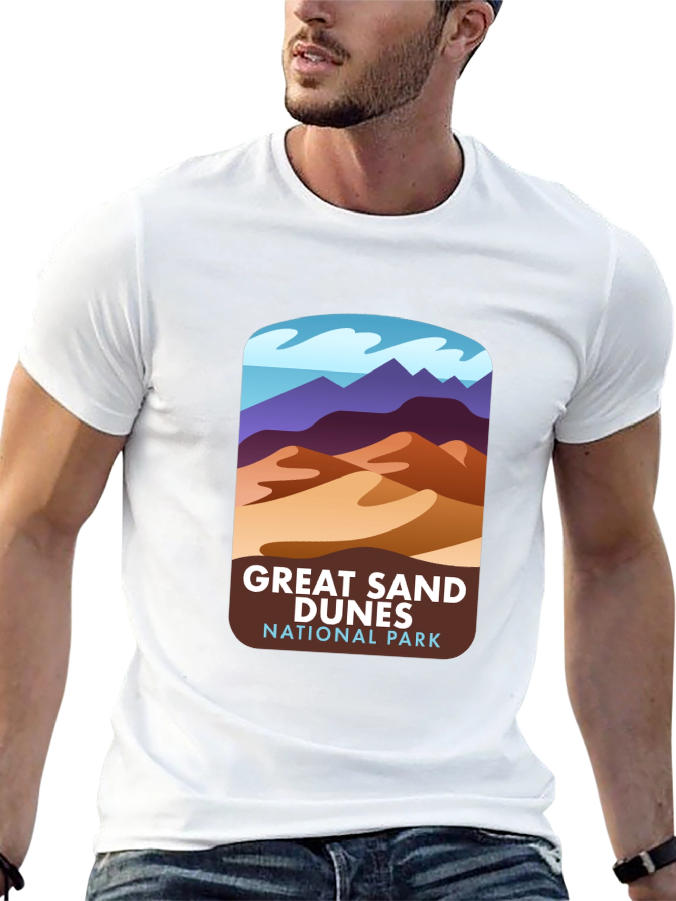 Black Great Sand Dunes National Park Graphic Tee view 13