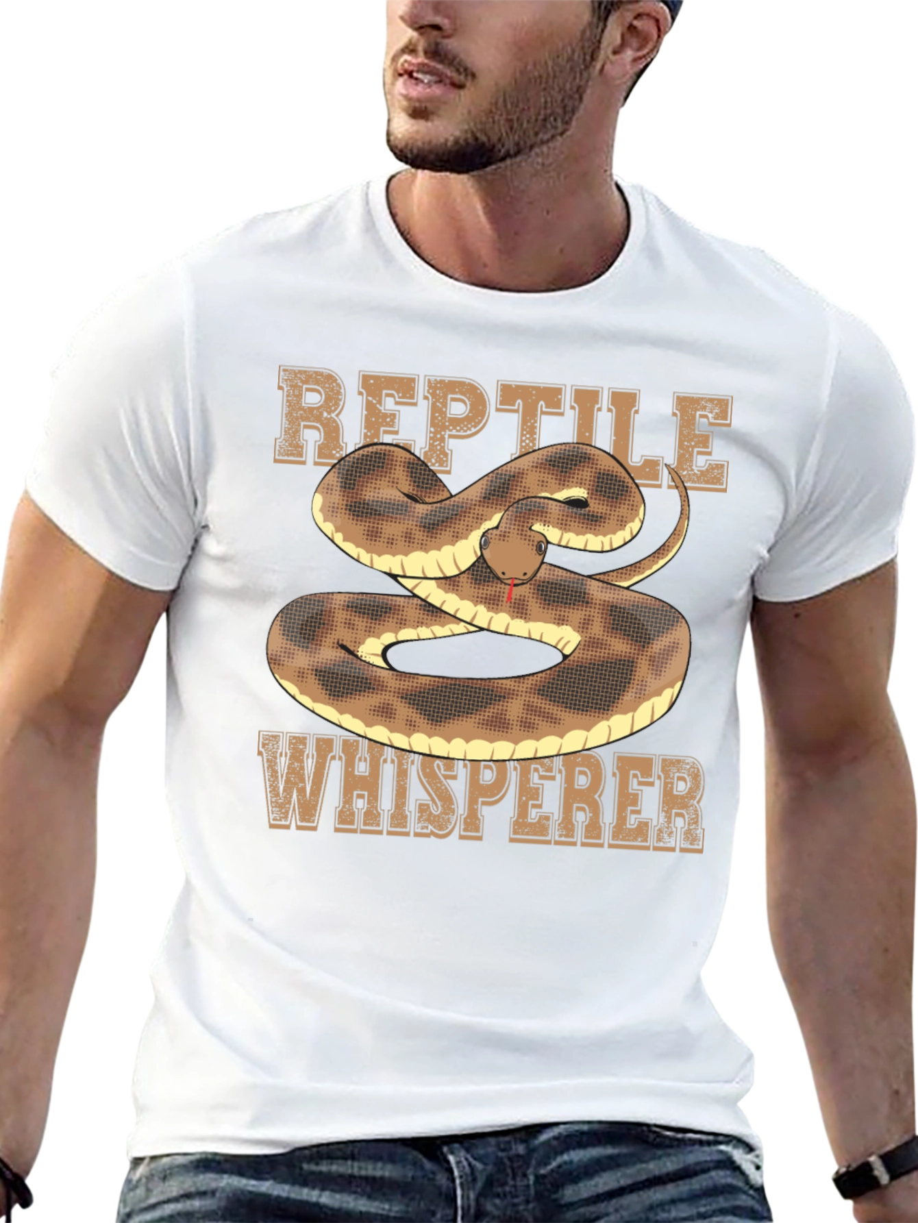 Black Reptile Whisperer Snake Graphic Tee view 13