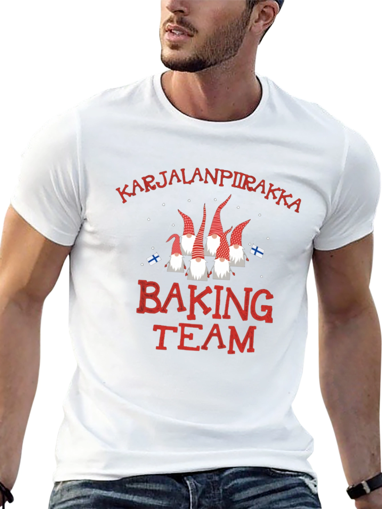 Black Karjalanpiirakka Baking Team T-Shirt view 13