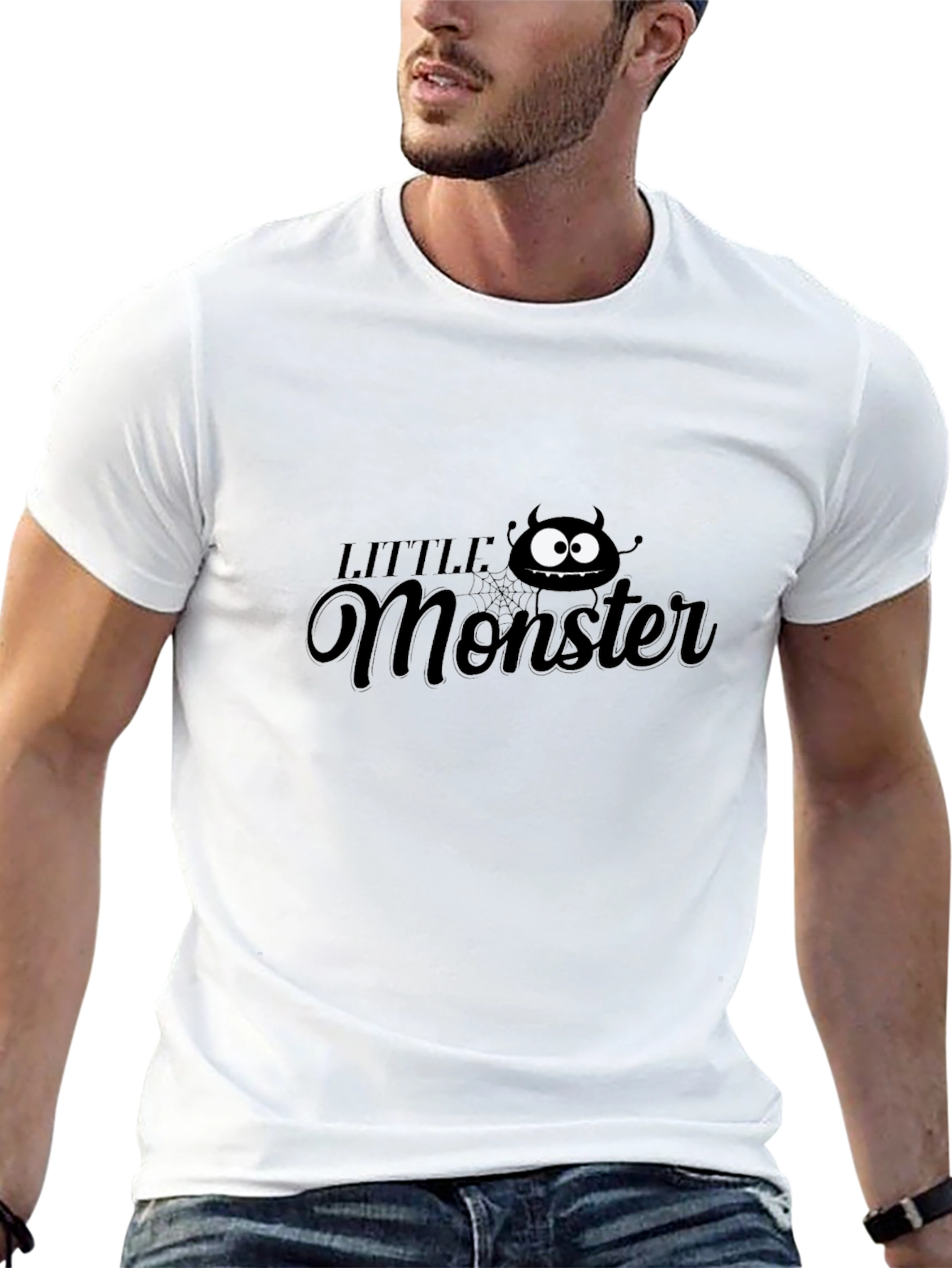 Black Little Monster Graphic Tee - Fun, Casual Style view 13
