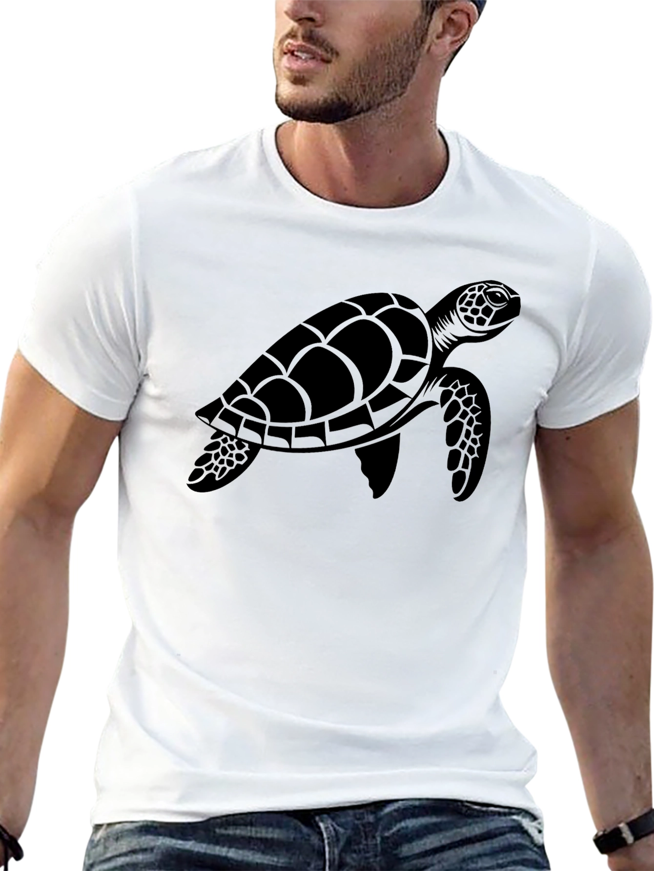 Black Black Turtle Graphic Tee - Casual Comfort view 13