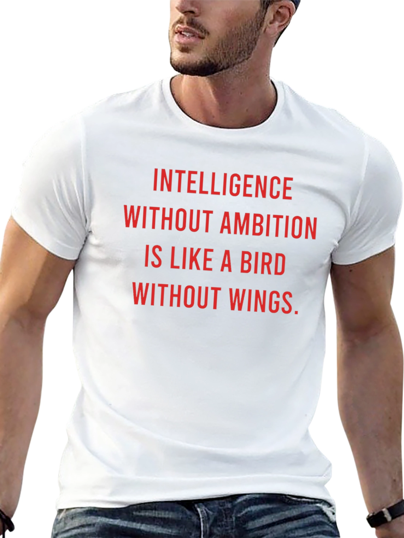 Black Intelligence Without Ambition T-Shirt view 13