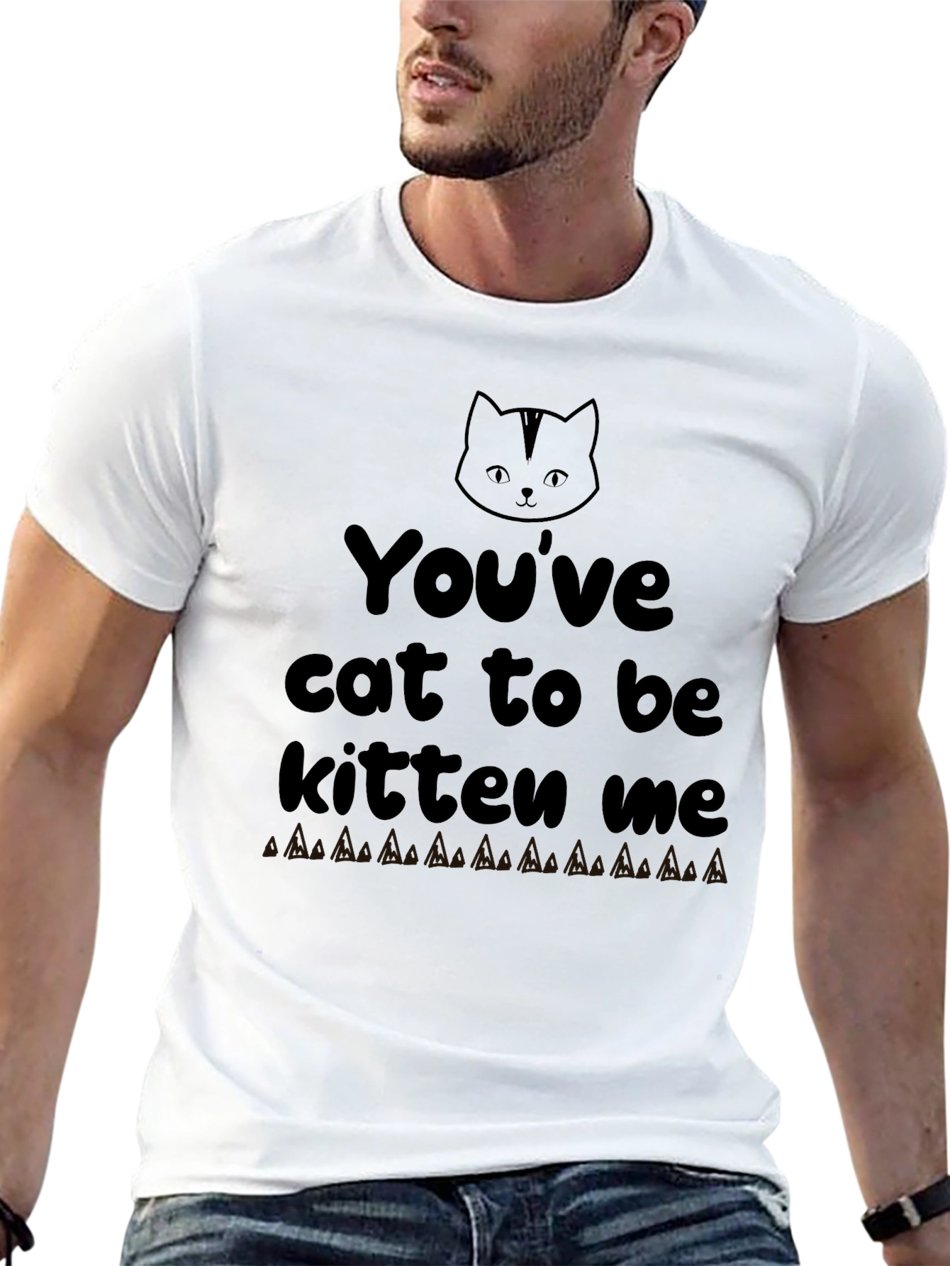 Black You've Cat To Be Kitten Me Graphic Tee view 13