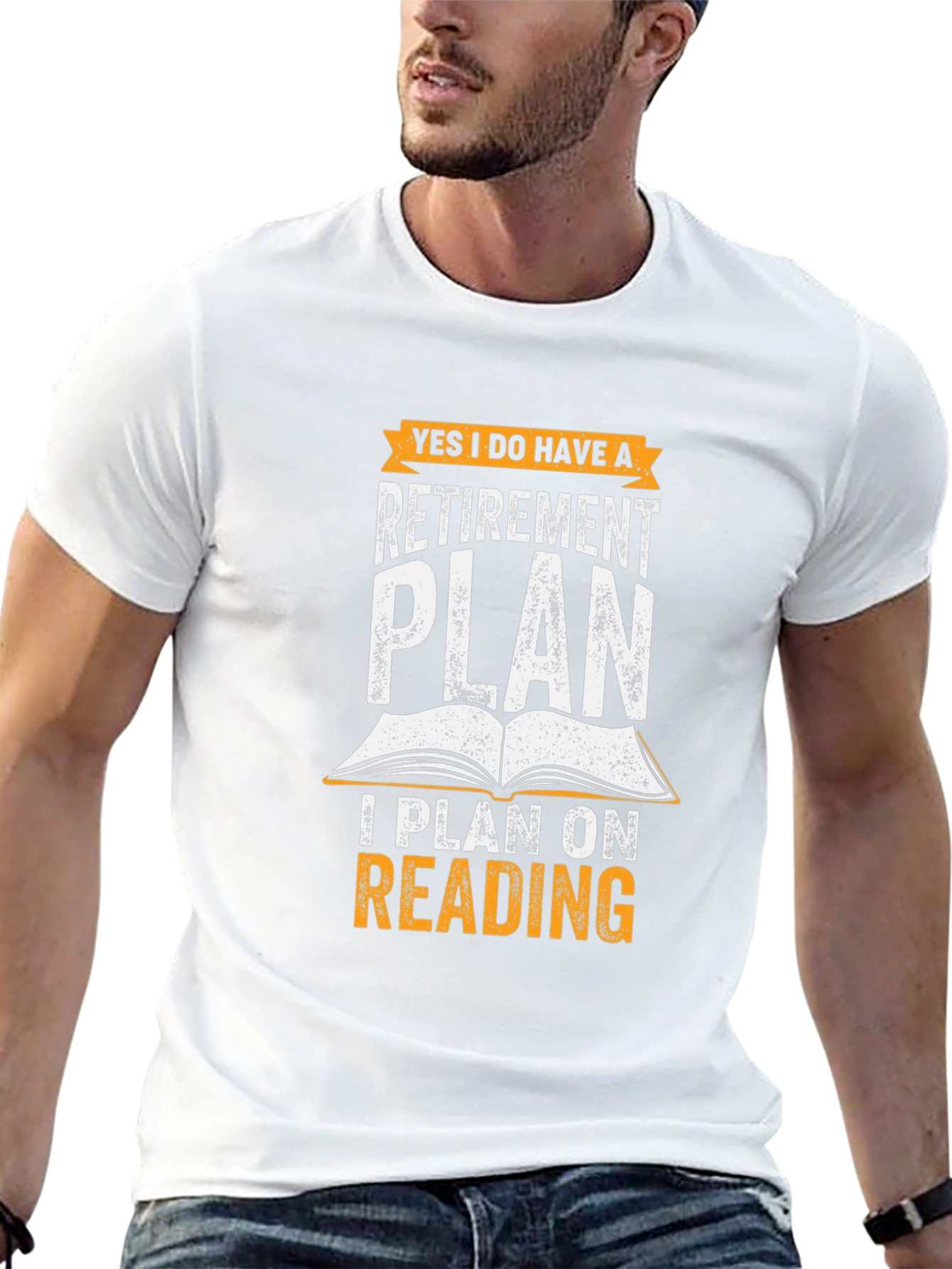 Black Retirement Plan Reading T-Shirt view 13