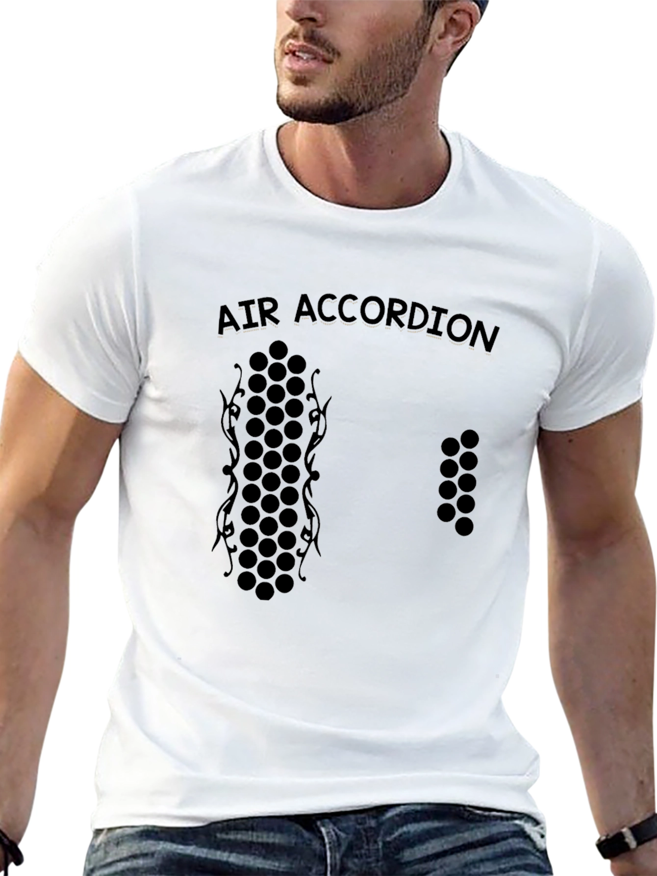 Black Air Accordion Graphic Tee - Black view 13