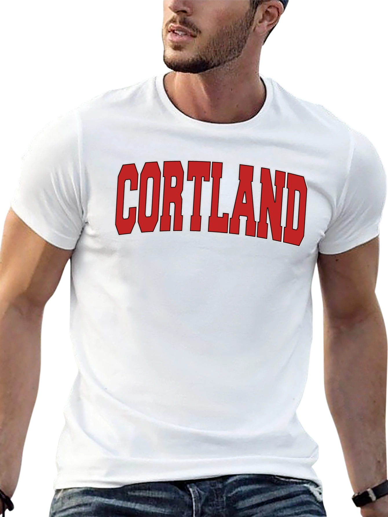 Black Cortland Bold Graphic Tee - Classic Style view 13