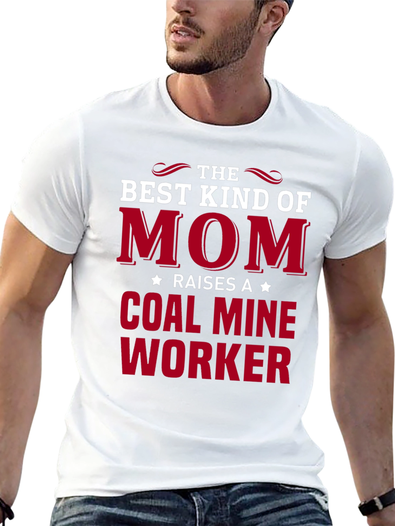 Black Best Kind of Mom Coal Mine Worker T-Shirt view 13