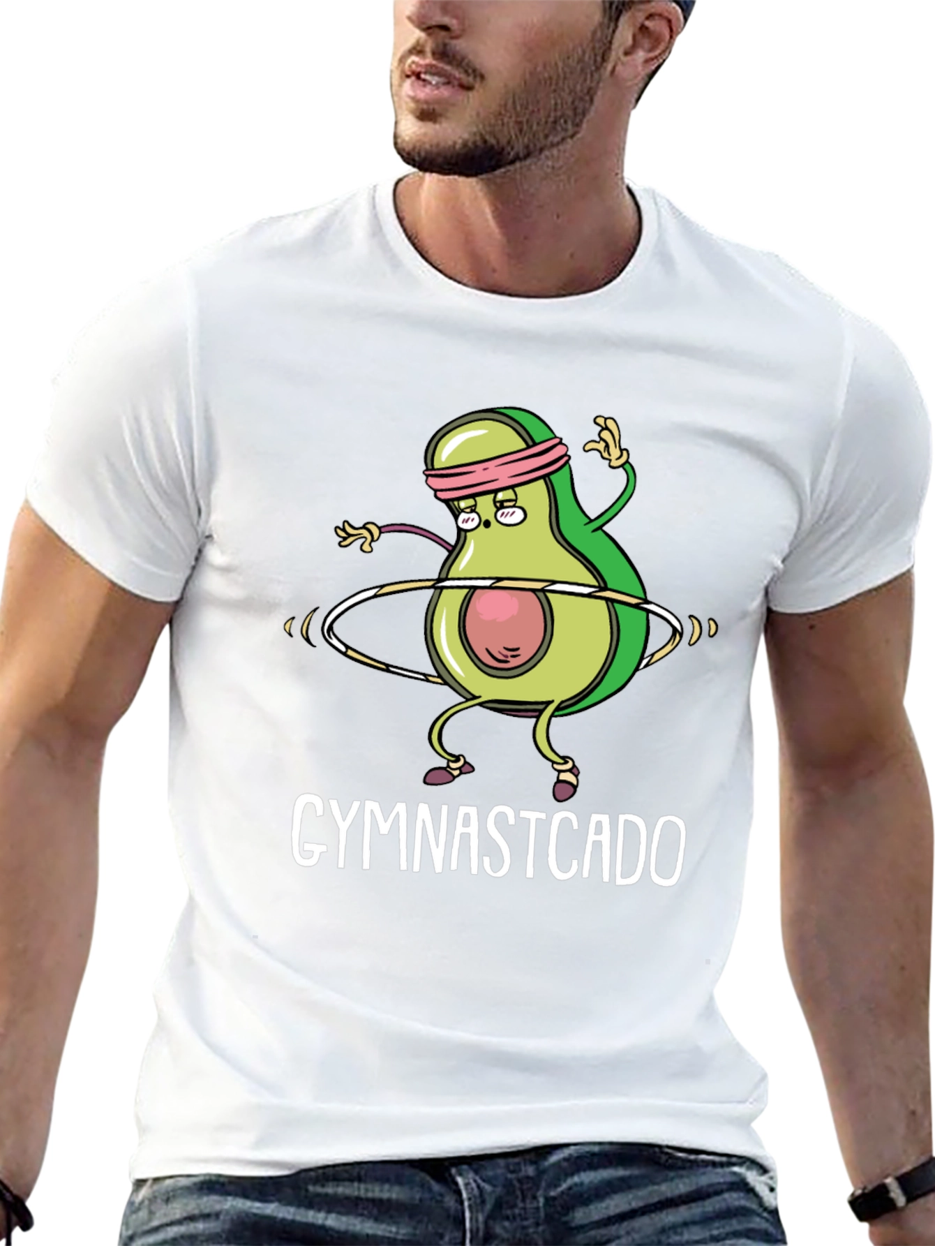 Black Gymnastcado Avocado Gymnast T-Shirt view 13