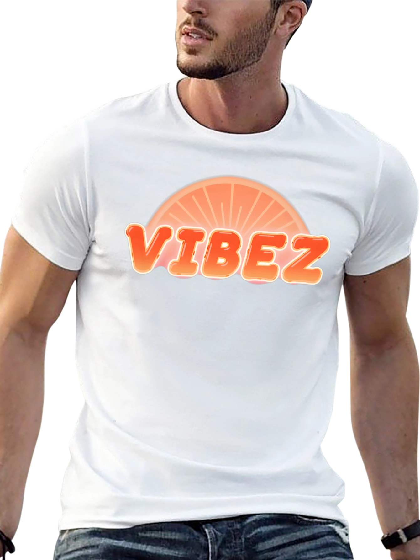 Black Vibez Graphic Black T-Shirt view 13