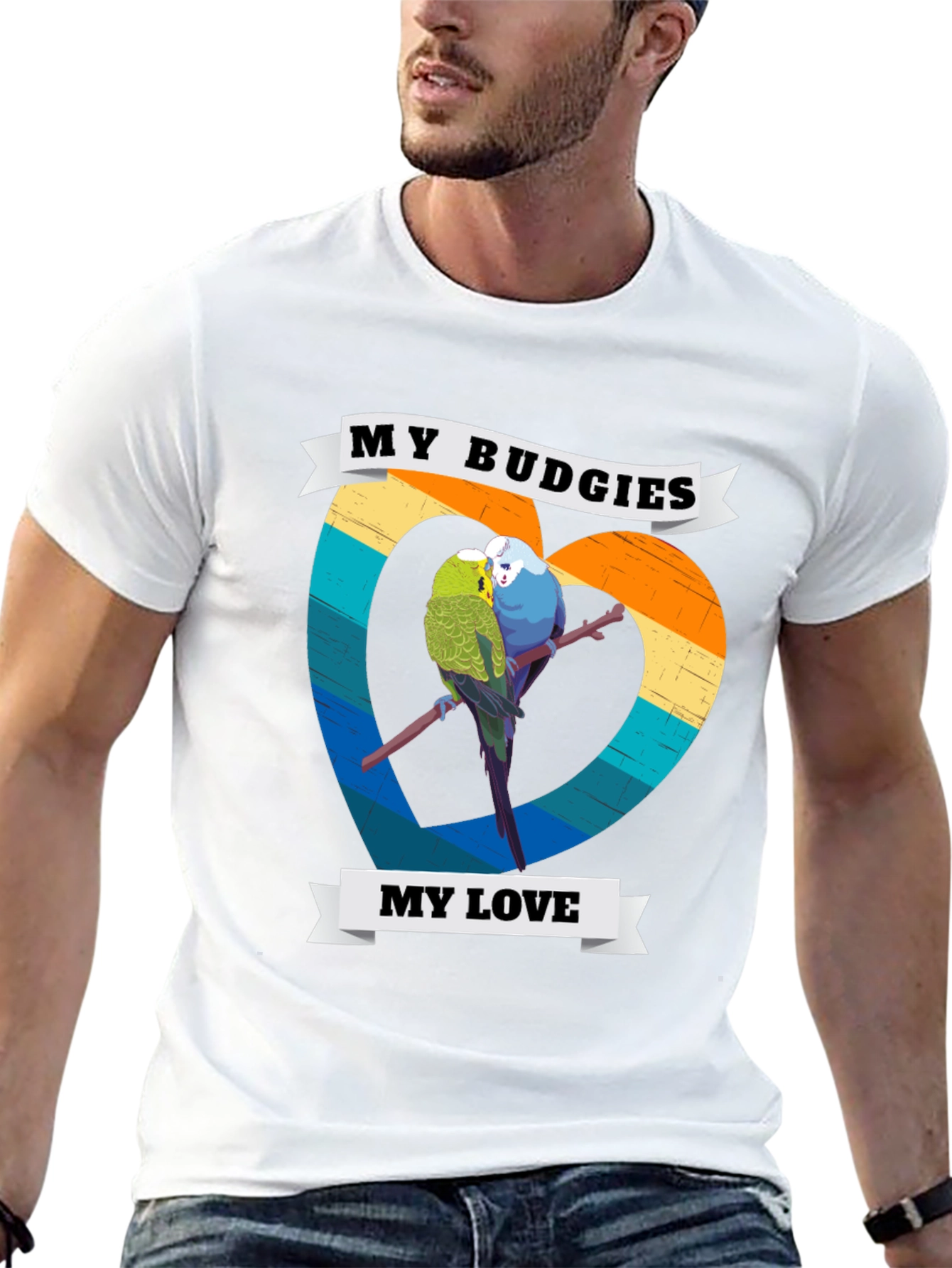 My Budgies My Love T-Shirt - Cute Bird Lover Tee - 13