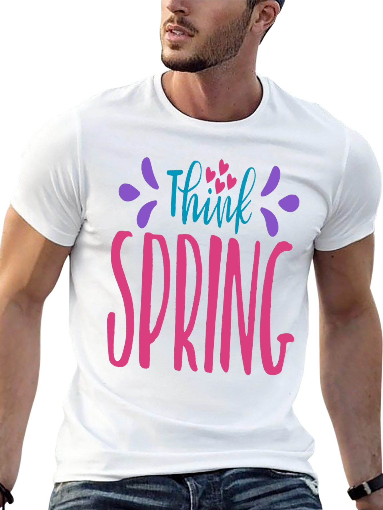 Think Spring Graphic T-Shirt - Soft & Stylish - 13