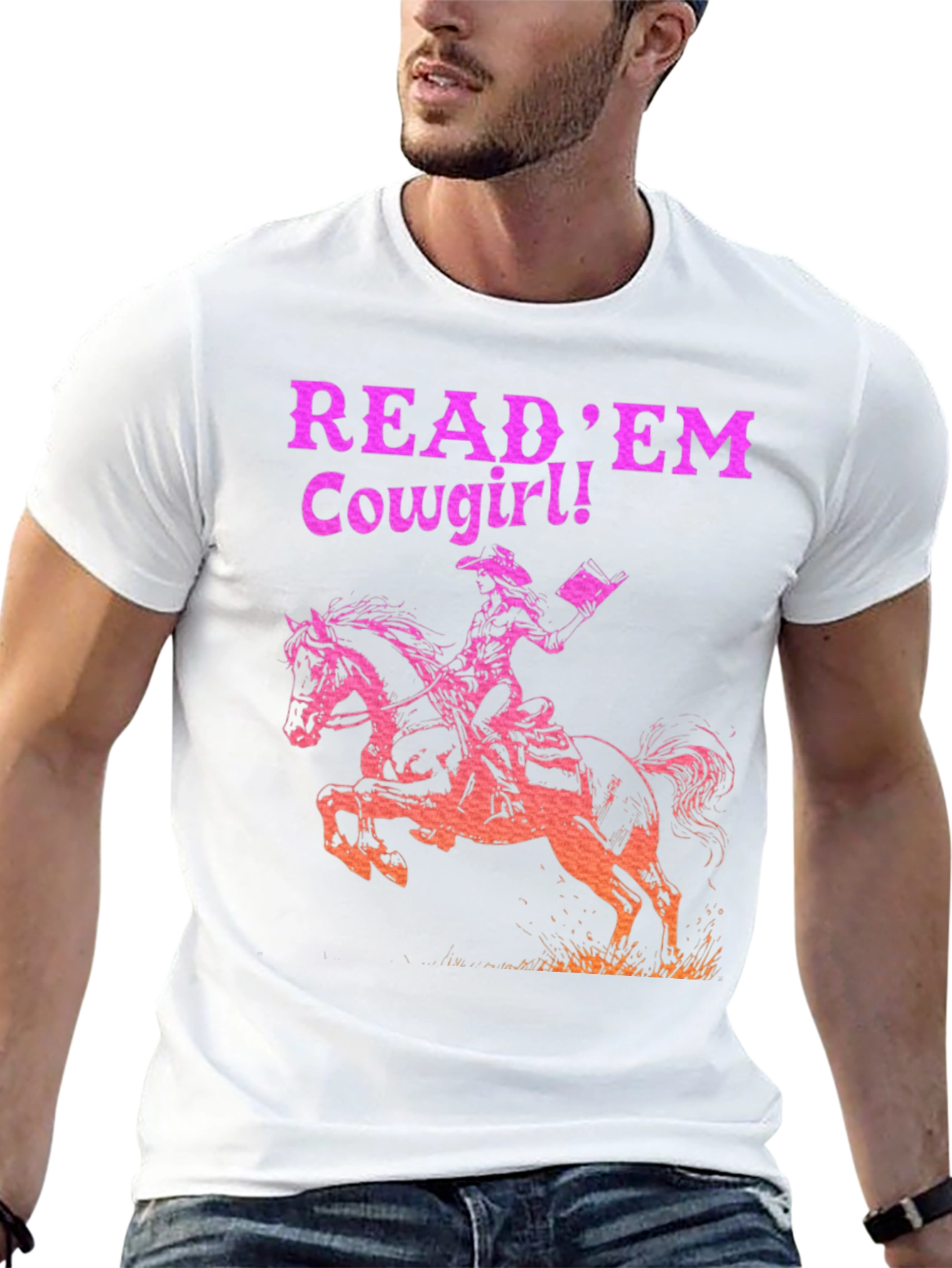 Black Read 'Em Cowgirl! Graphic Tee - Western Style view 13