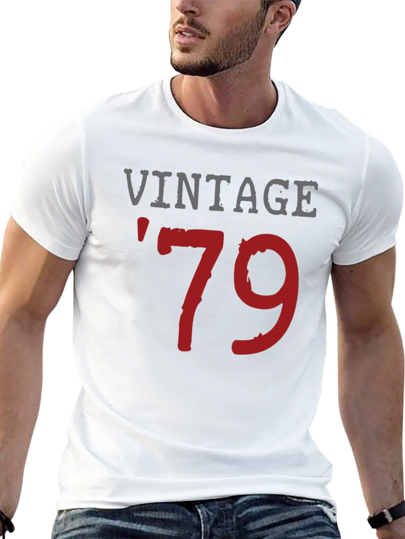 Black Vintage 1979 T-Shirt - Classic Birthday Gift view 13