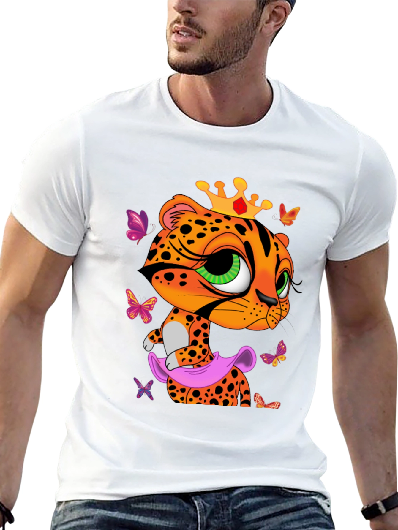 Black Leopard Princess T-Shirt - Fun & Stylish view 13