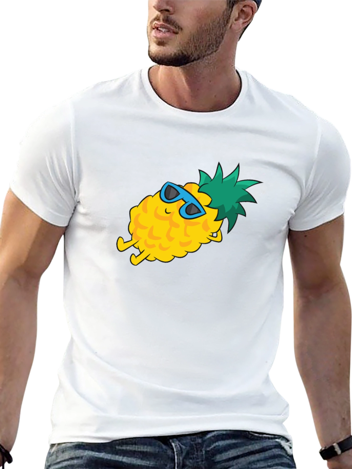 Black Chill Pineapple Graphic T-Shirt - Summer Vibes view 13