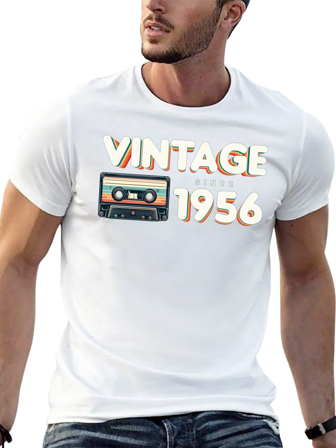Black Vintage Since 1956 Cassette T-Shirt view 13