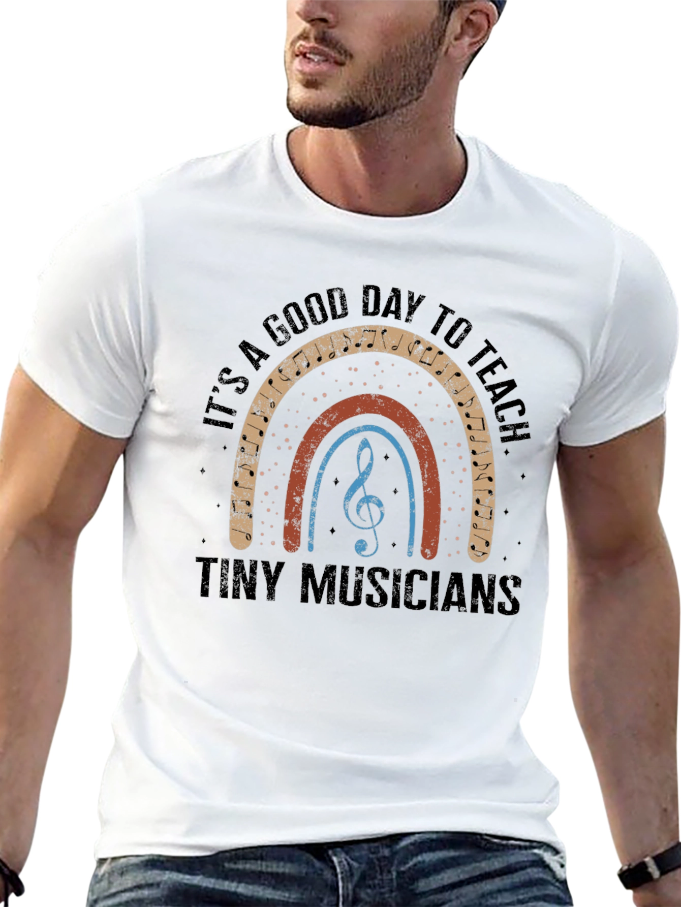 Black Music Teacher T-Shirt: A Good Day to Teach Tiny Musicians view 13
