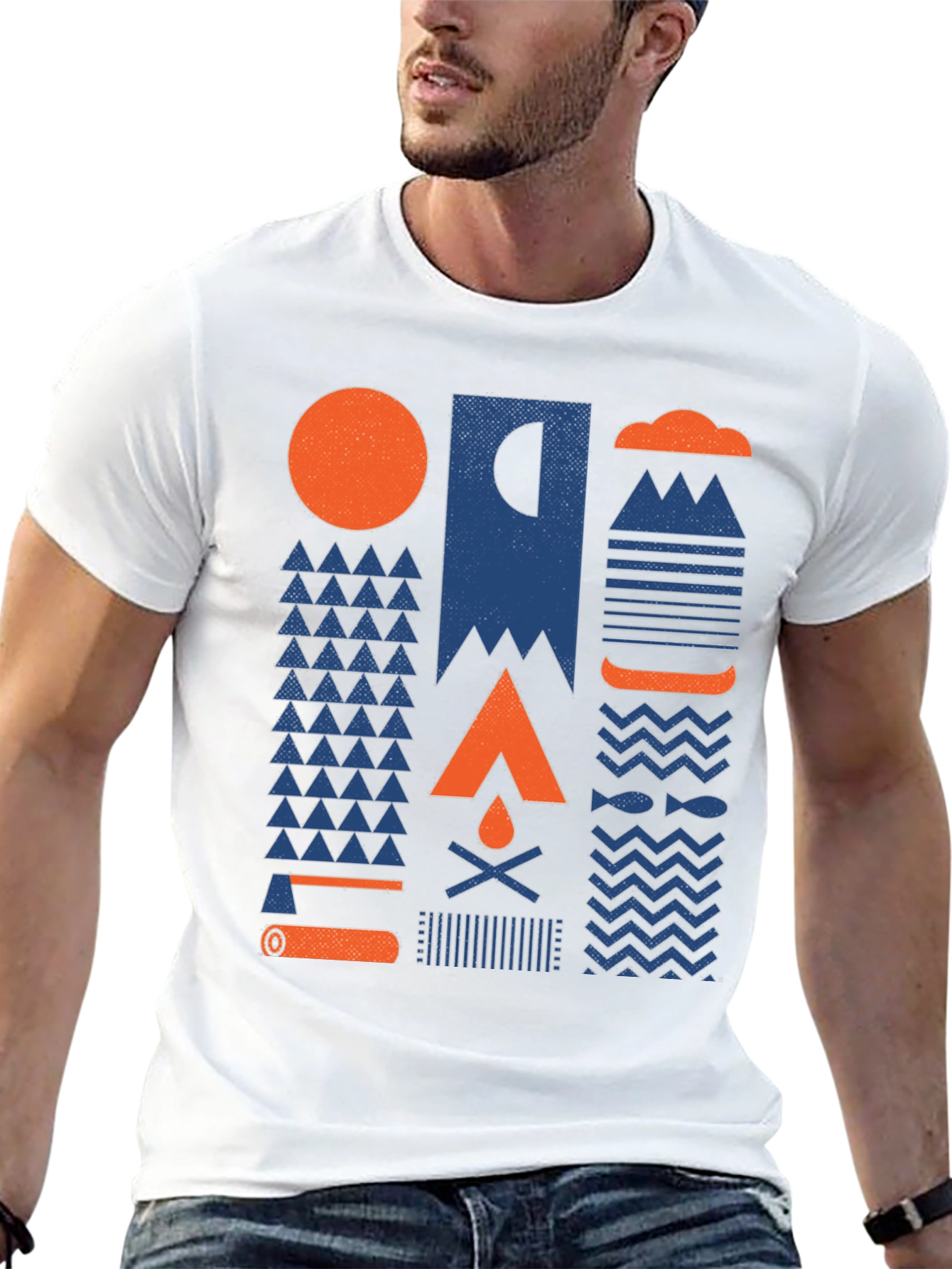 Black Outdoor Adventure Graphic T-Shirt view 13
