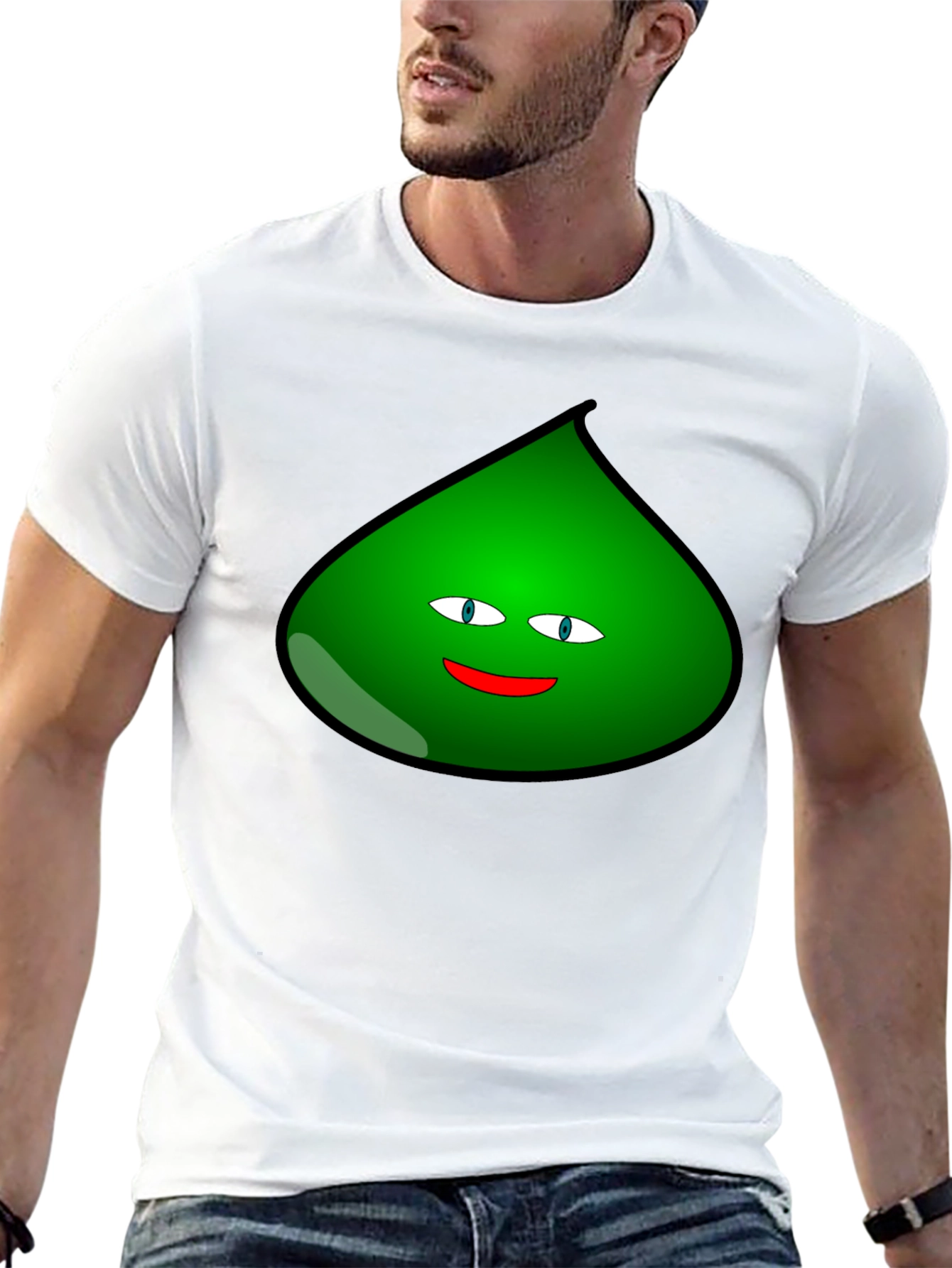 Black Fun Green Blob Graphic T-Shirt - Black view 13