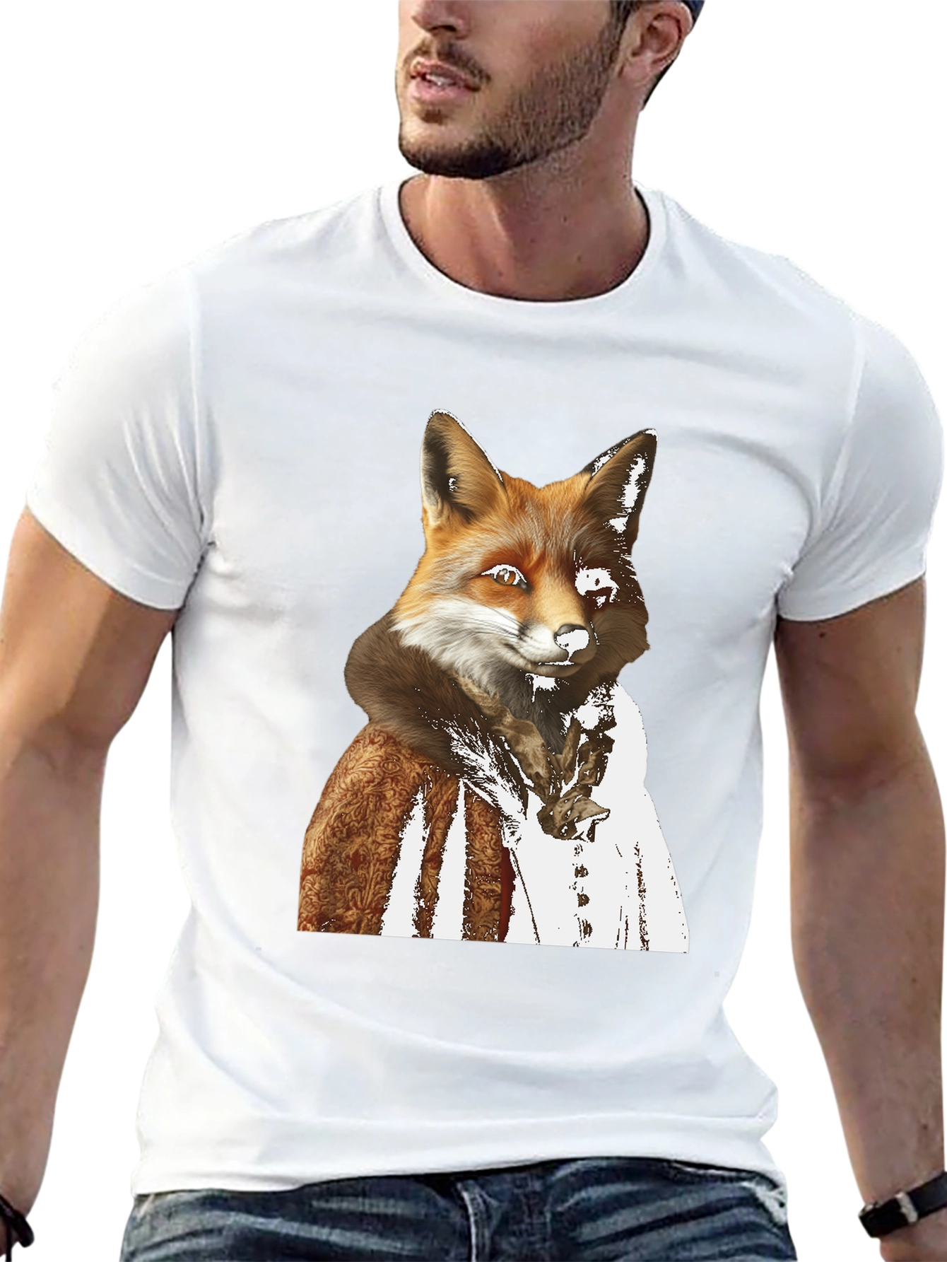 Black Fox Gentleman Graphic T-Shirt view 13