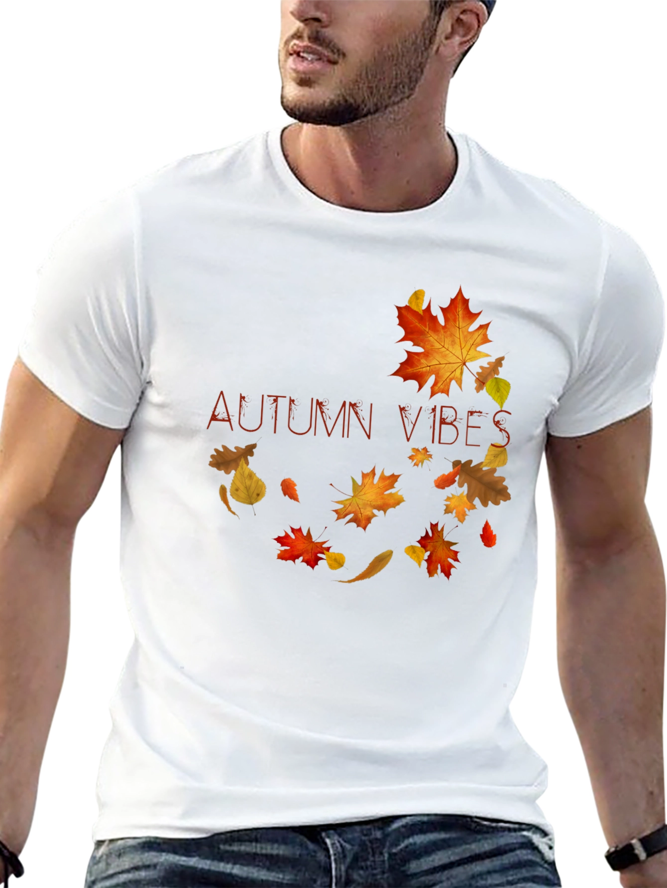 Black Autumn Vibes Graphic Tee view 13