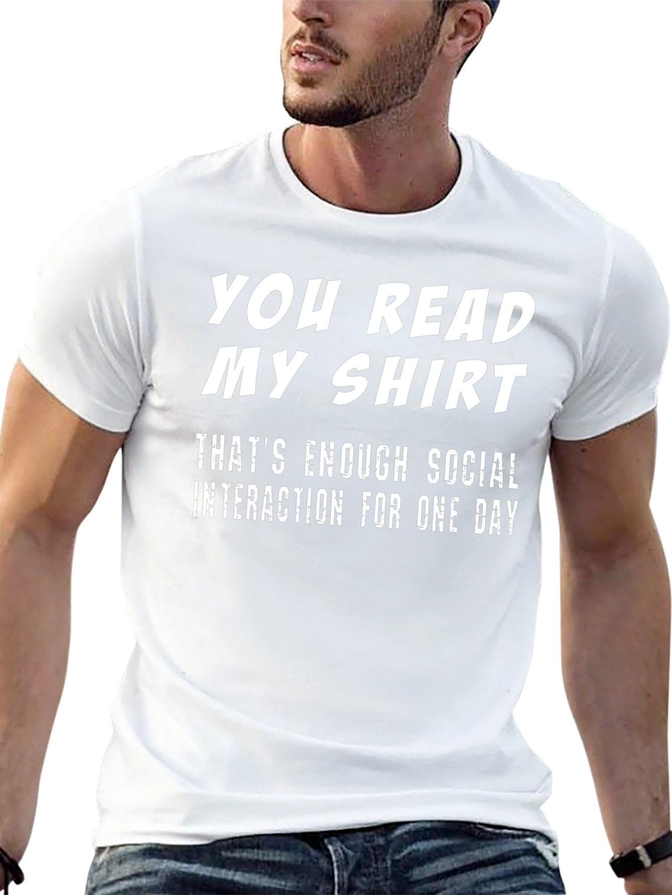 Black Funny Social Interaction T-Shirt - Introvert Humor view 13