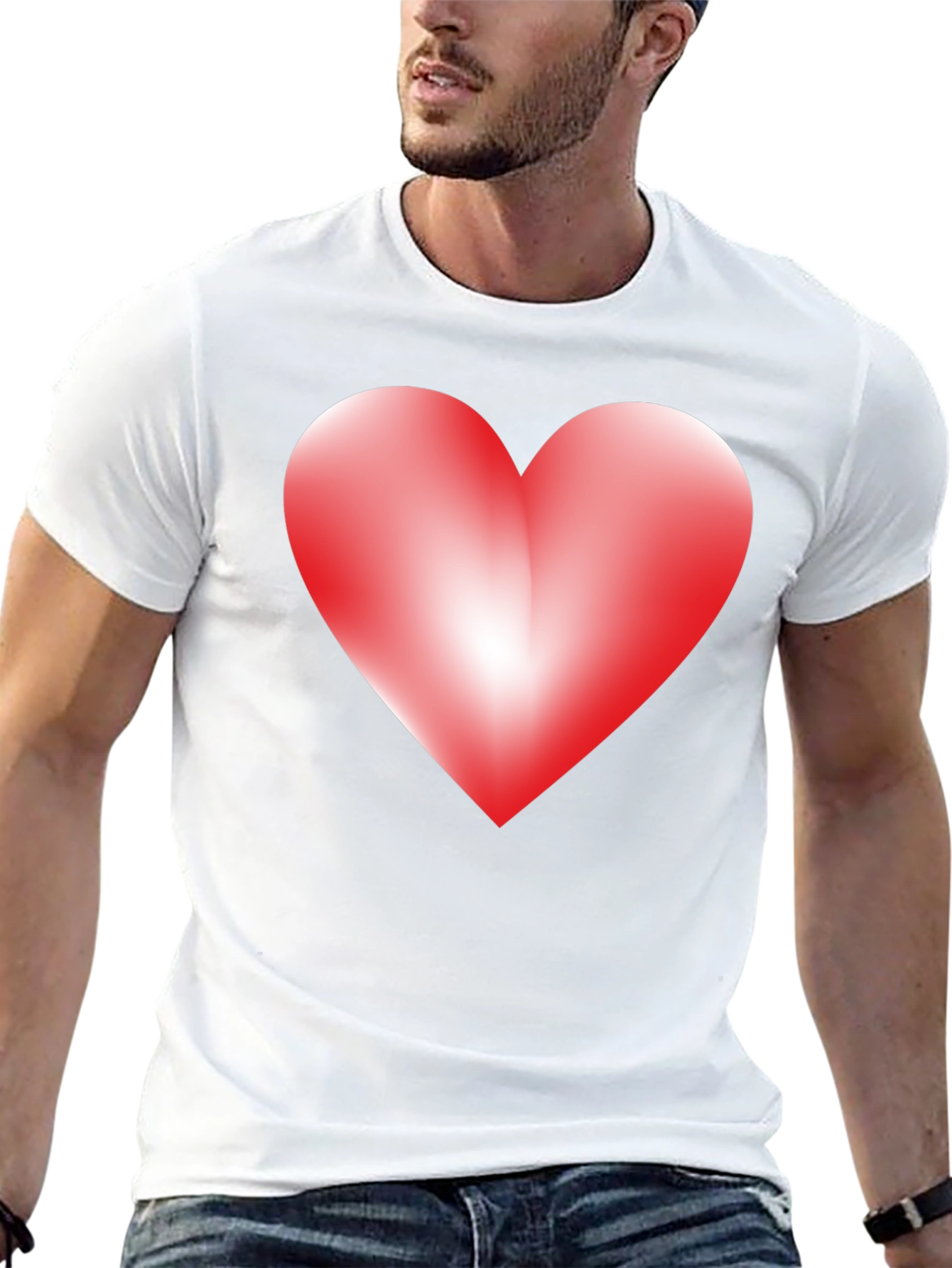 Black Heart Graphic Black T-Shirt - Express Your Love view 13