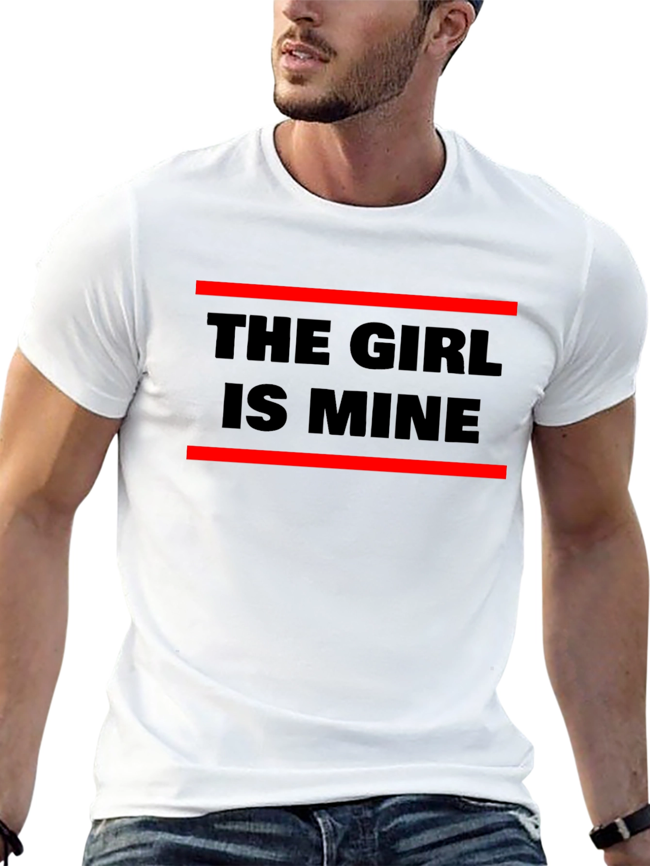 Black The Girl Is Mine Graphic Tee - Black view 13