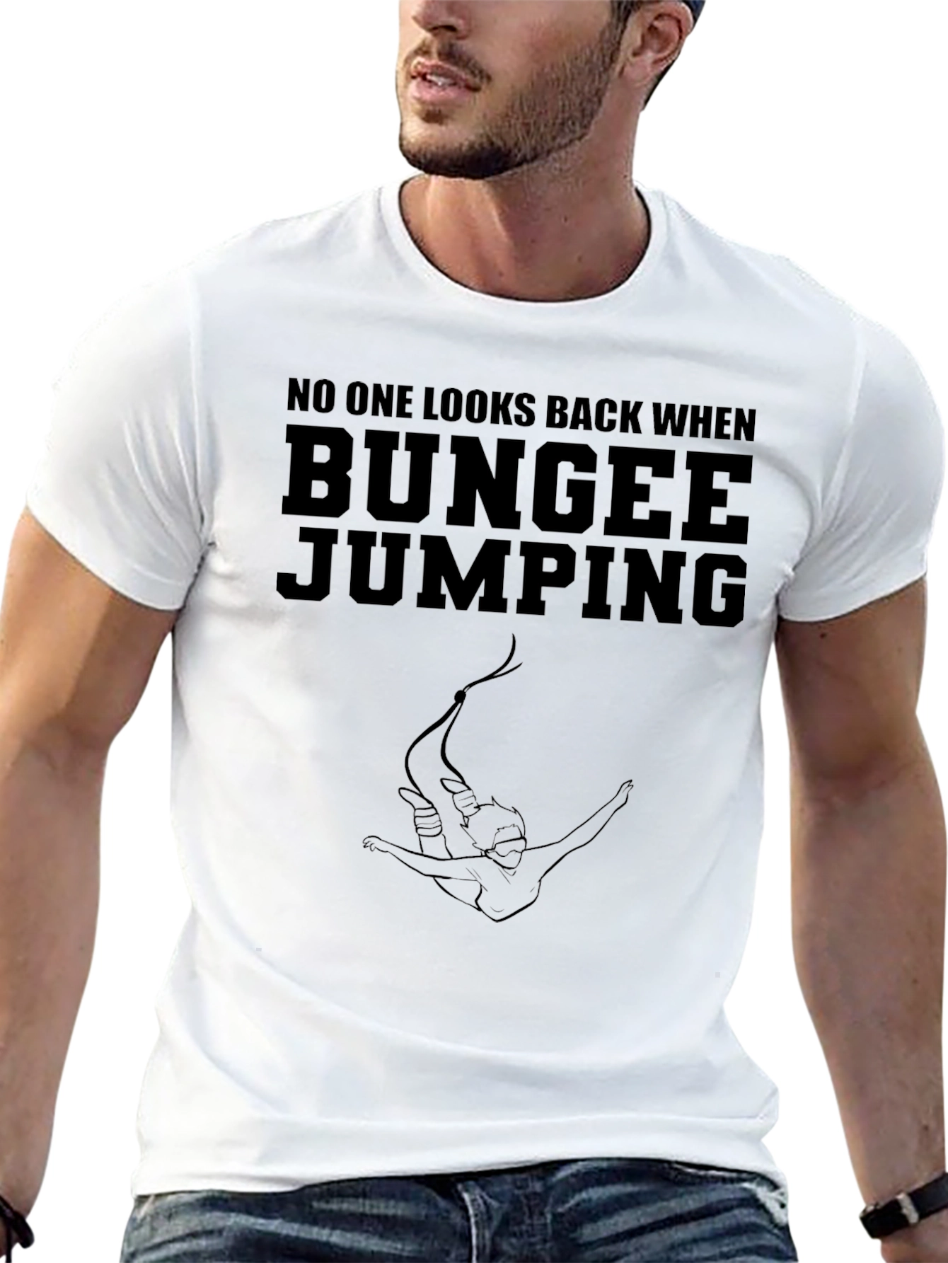 Bungee Jumping Graphic Tee - Adventurous Style - 13
