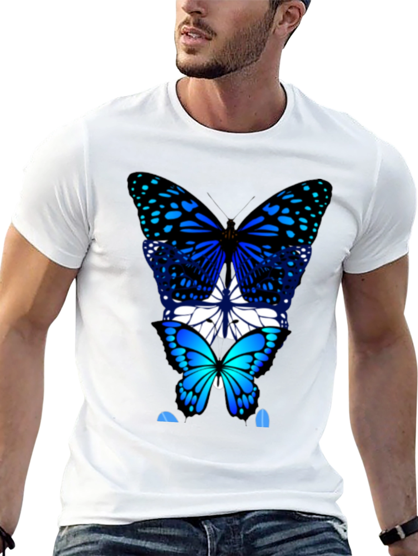 Black Butterfly T-Shirt - Bold Graphic Tee view 13