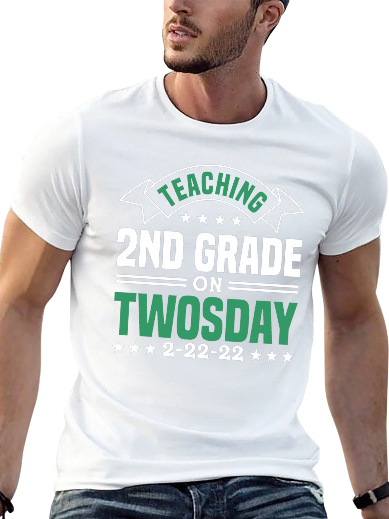Black Teaching 2nd Grade on Twosday T-Shirt view 13