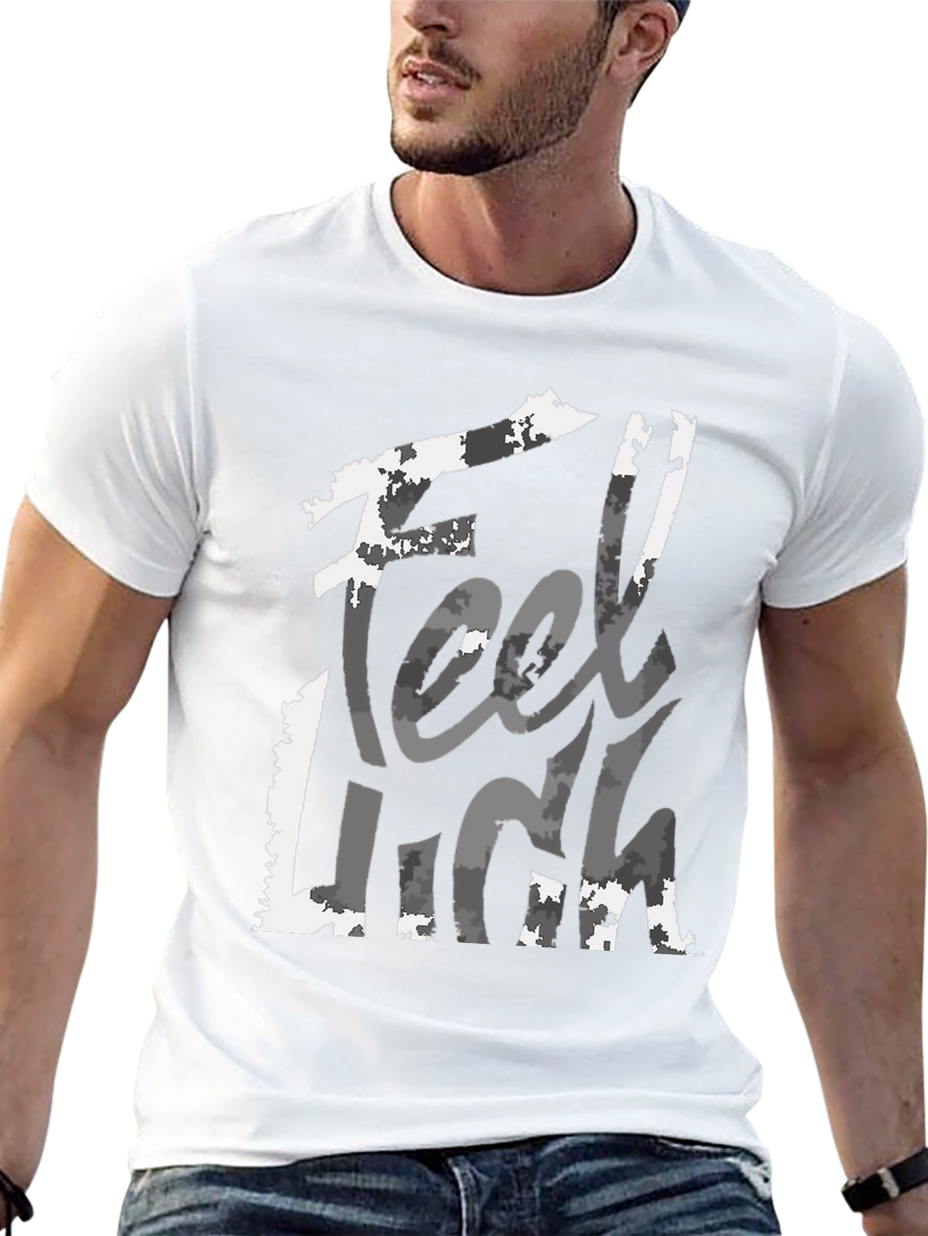 Black Feel Luck T-Shirt - Stylish Graphic Tee for Men view 13