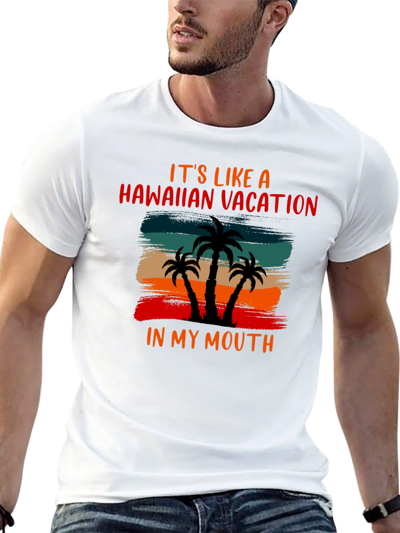 Black Hawaiian Vacation Graphic Tee view 13