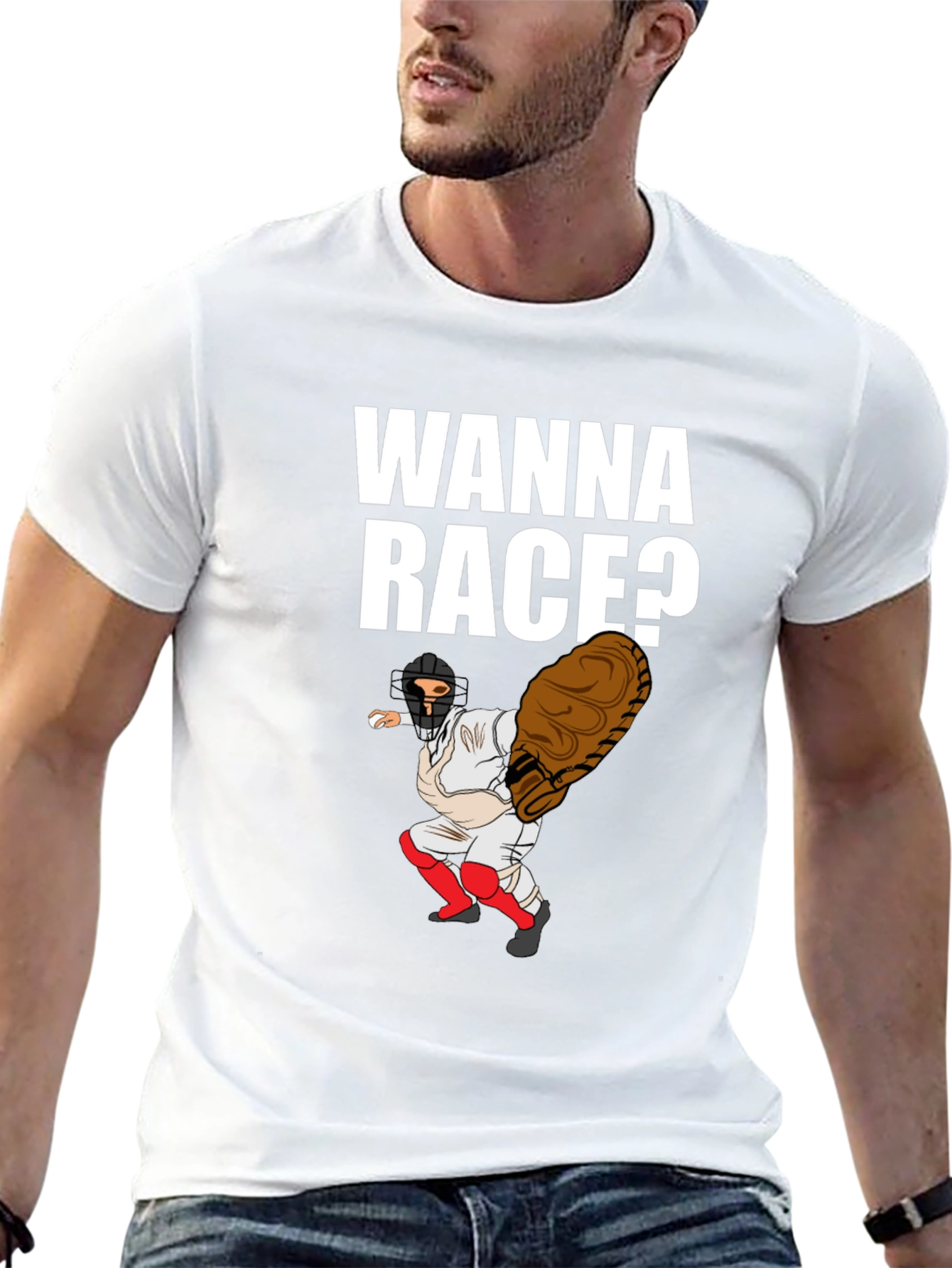 Wanna Race Baseball T-Shirt - 13