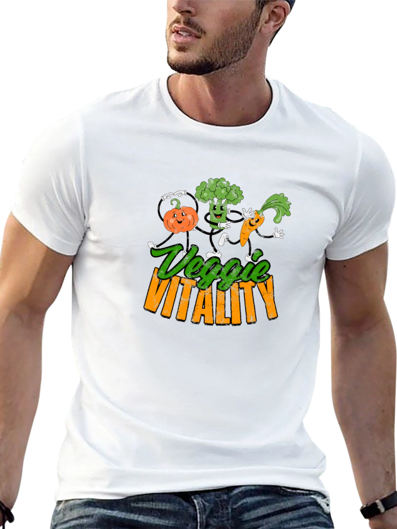 Veggie Vitality T-Shirt - Fun Cartoon Vegetables! - 13