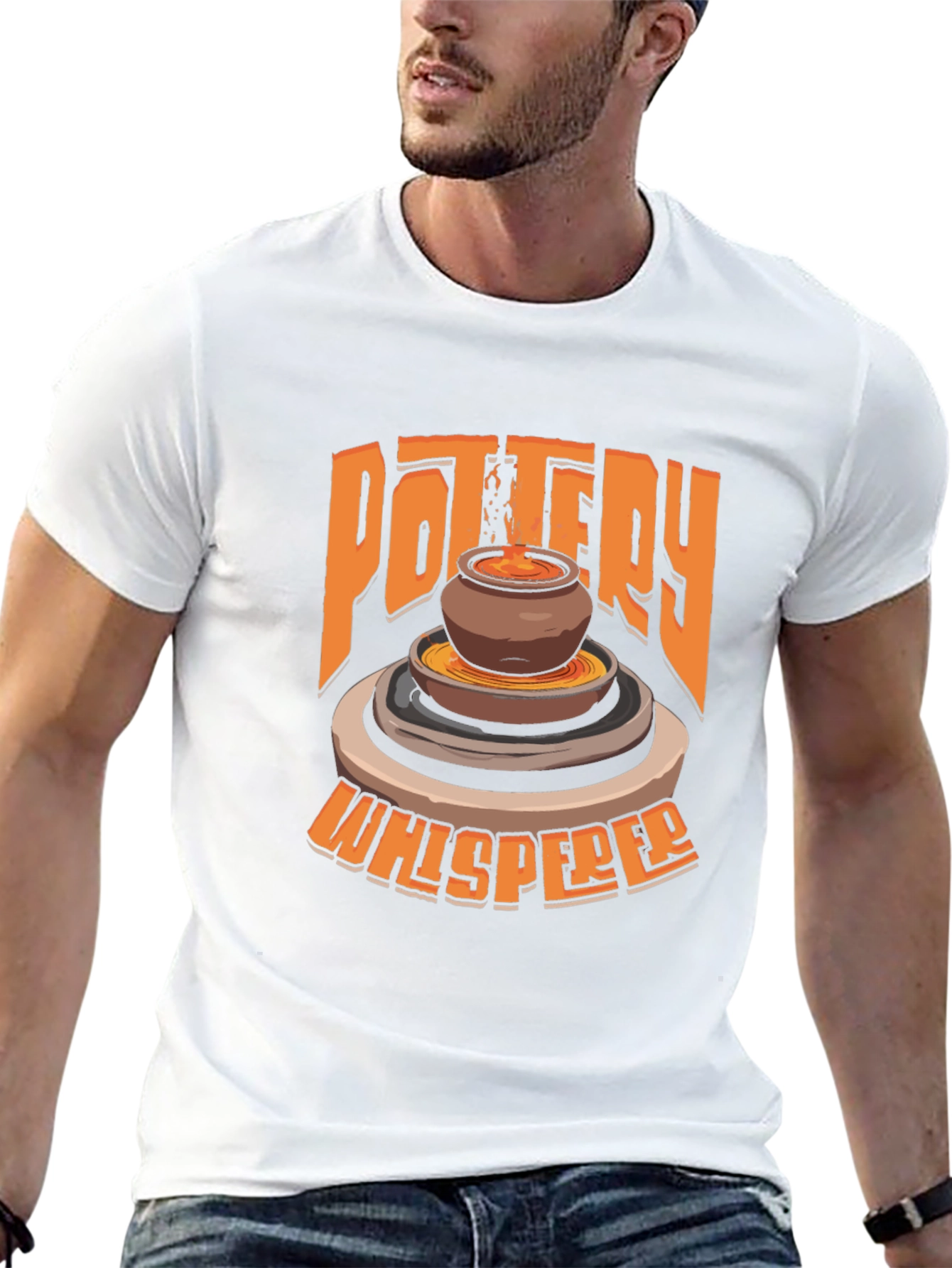 Black Pottery Whisperer Graphic T-Shirt - Unique Design view 13